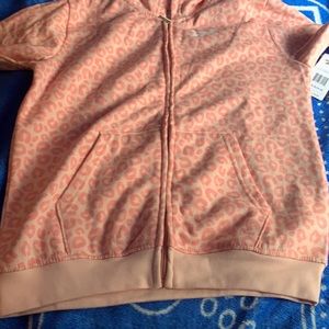 reebok pink leopard print jacket